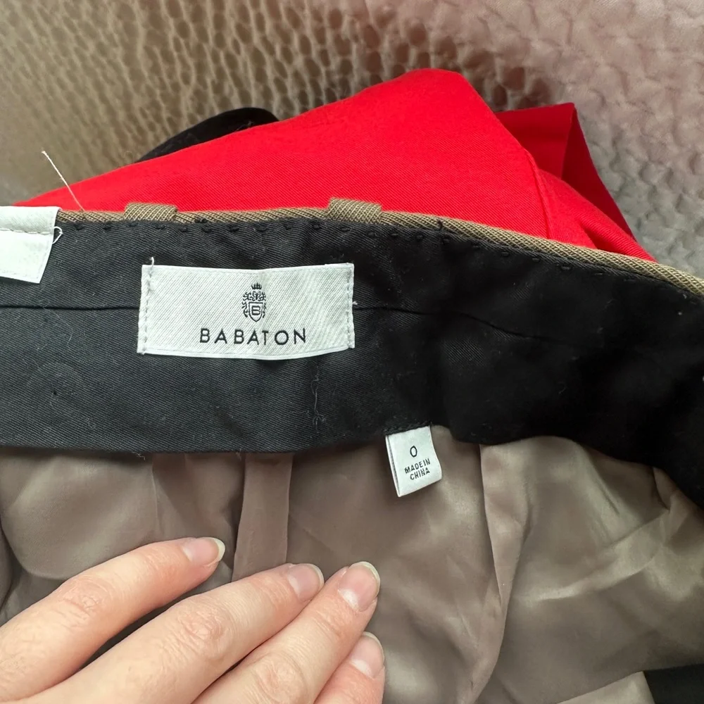 NWT Aritzia Babaton Agency Wool Trouser in color shiitake